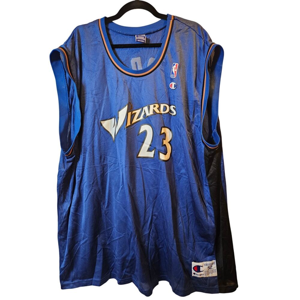 Champion Michael Jordan Washington Wizards #23 Jersey Blue Size 52 XXL